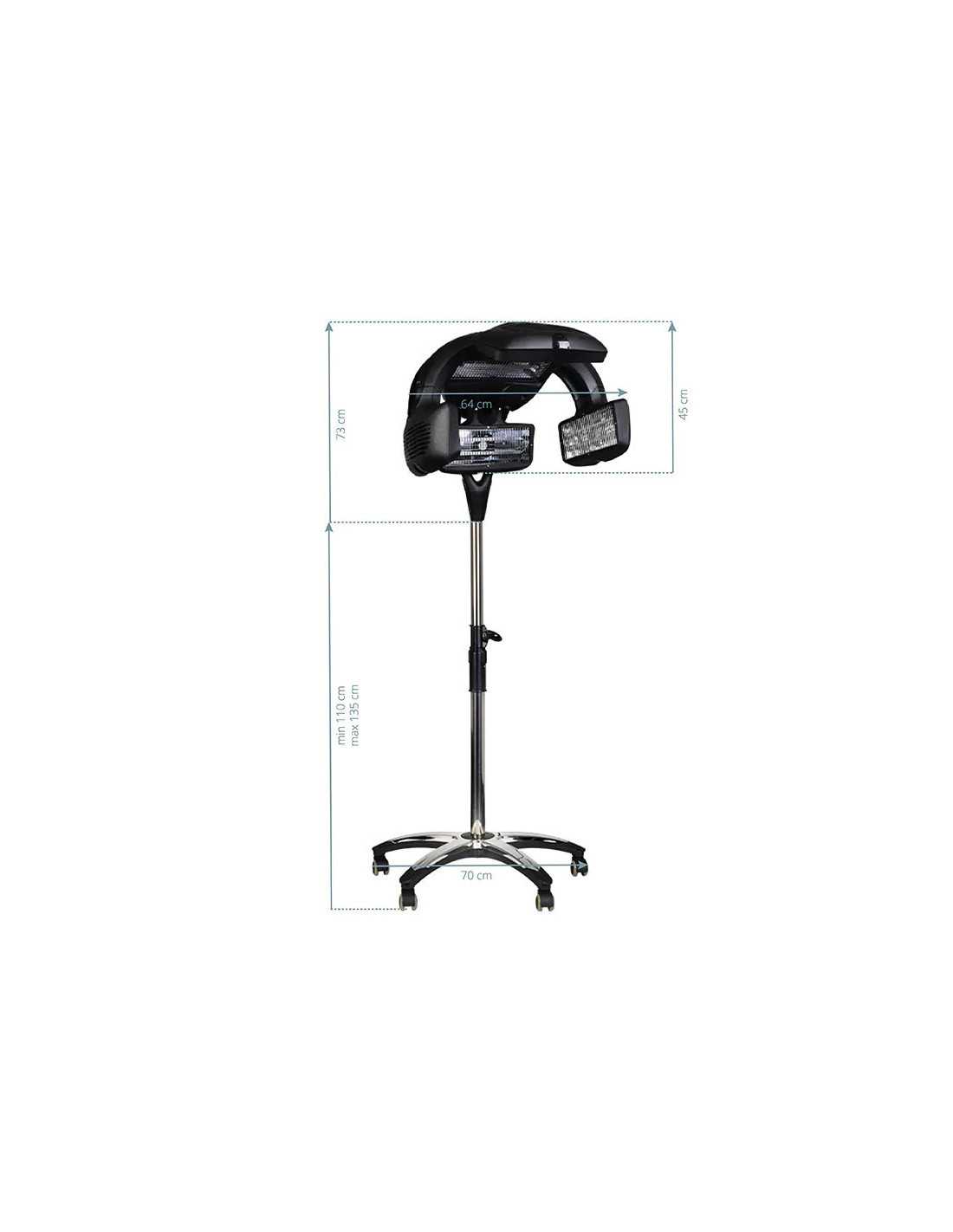 Casque climazon multifonction infra quartz sur pied noir