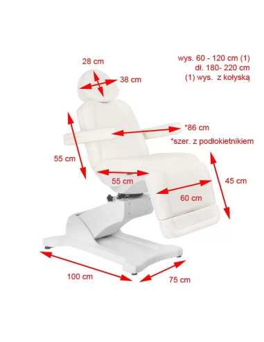 Fauteuil d'Esthétique Électrique rotatif 4 Moteurs