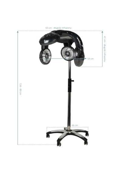 Casque Climazon Infrarouge sur Pied BLANC
