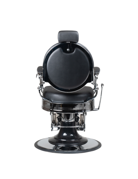 Vintage Moretti Barber Chair BLACK-SILVER 