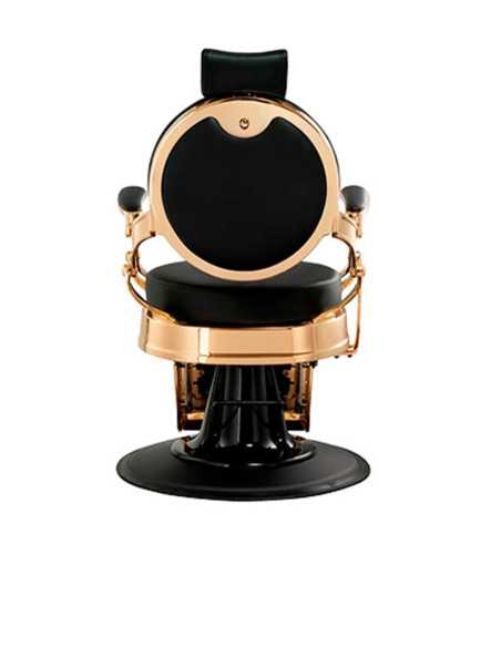 Sillón de barbero CICERO NEGRO ORO 