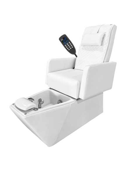 Greco White SPA Massaging Pedicure Chair with Hydromassage