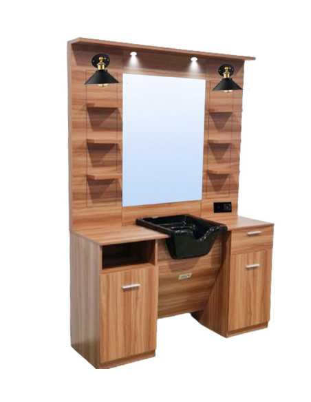Lot 3 barber stations - barber shop furniture v2 - led