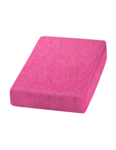 Prześcieradło frotte różowe 