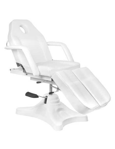 Fotel kosmetyczny hyd. A 234C pedi biały 
