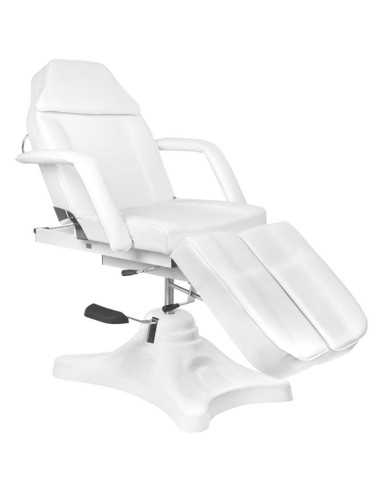 Fotel kosmetyczny hyd. A 234C pedi biały 
