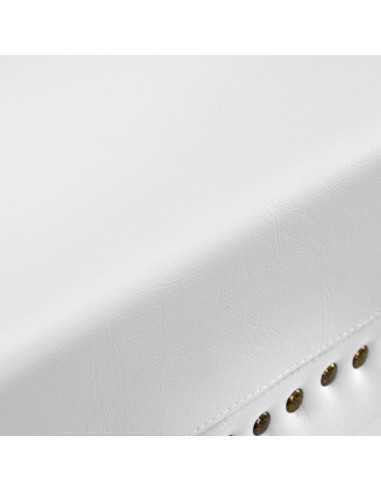 Gabbiano Berlin hairdressing chair, gold and white {attributes}
