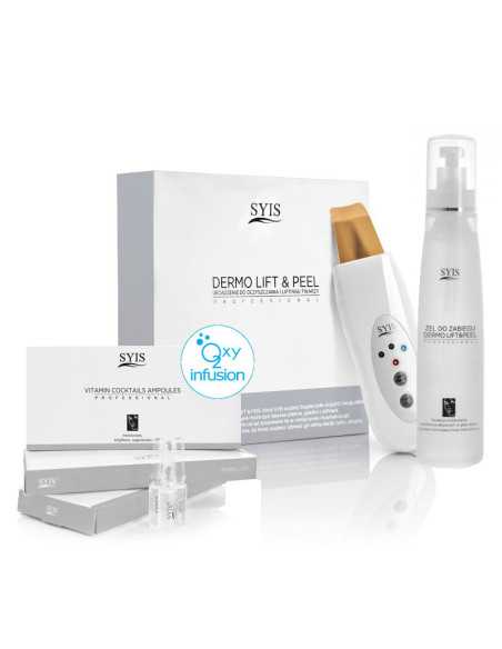 Syis urządz. Dermo Lift&Peel skin scrubber złota szpatuła + kosmetyki Syis 