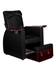 Fotel spa do pedicure z masażem pleców Azzurro 101 czarny  2