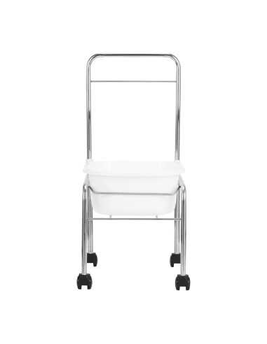 Brodzik do pedicure na kółkach chrom 