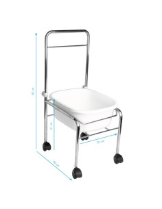Zestaw brodzik do pedicure na kółkach chrom + masażer do stóp masażer z podtrzymaniem temp. AM-506A 2