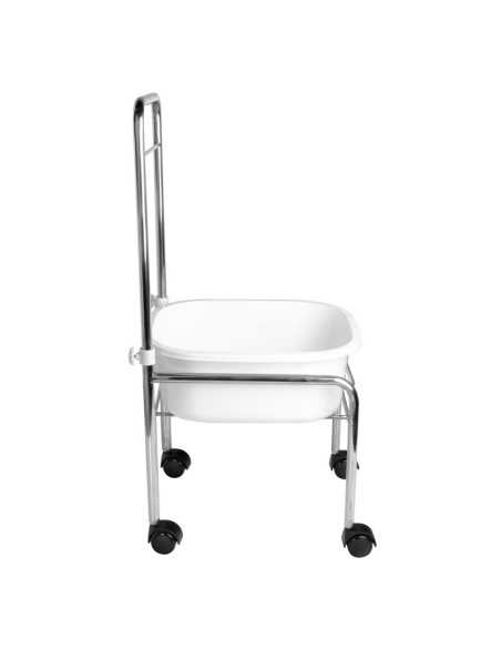 Zestaw brodzik do pedicure na kółkach chrom + masażer do stóp masażer z podtrzymaniem temp. AM-506A 
