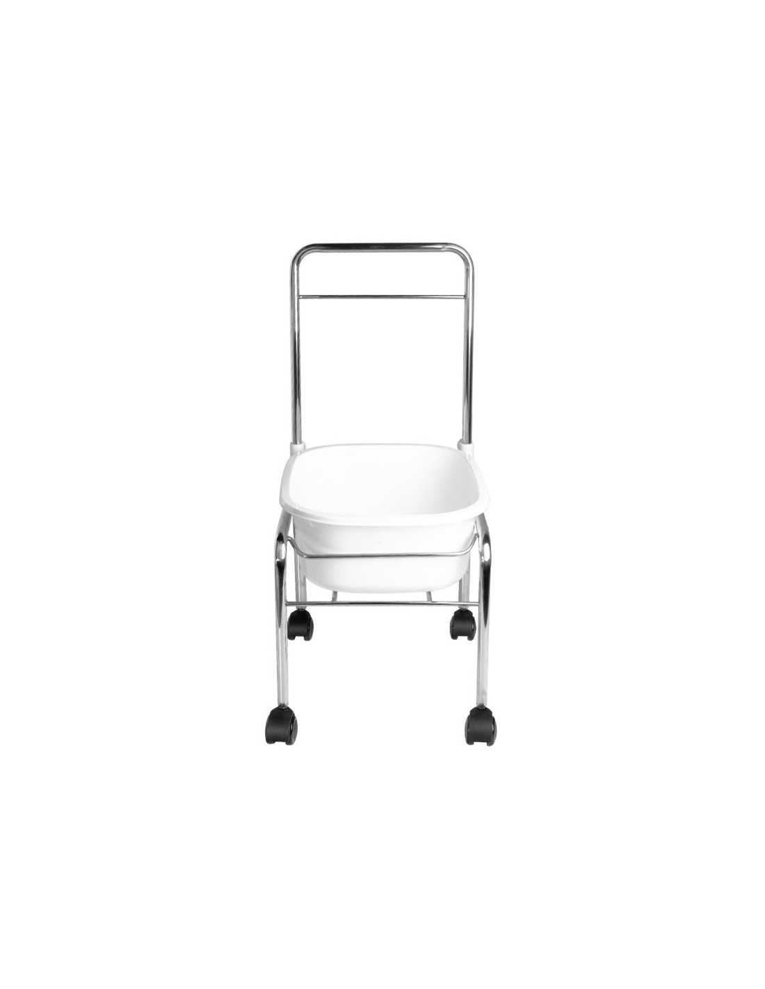 Zestaw brodzik do pedicure na kółkach chrom + masażer do stóp masażer z podtrzymaniem temp. AM-506A 