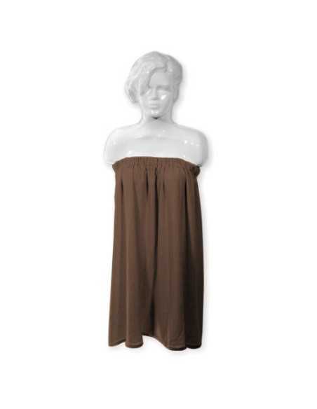 Peleryna frotte brązowa nr 30 