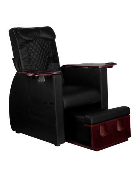 Fotel spa do pedicure z masażem pleców Azzurro 101 czarny 