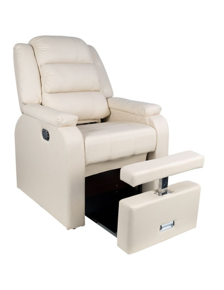 Fotel spa do pedicure Hilton kremowy 