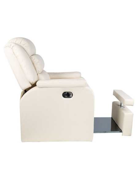 Fotel spa do pedicure Hilton kremowy 