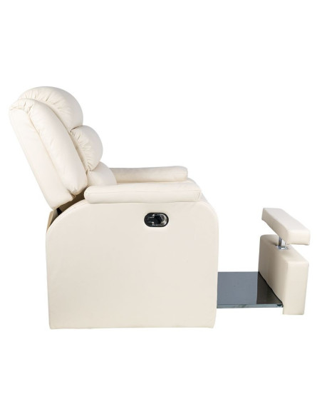 Fotel spa do pedicure Hilton kremowy 