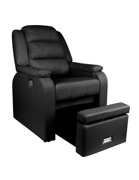 Fotel spa do pedicure Hilton czarny 