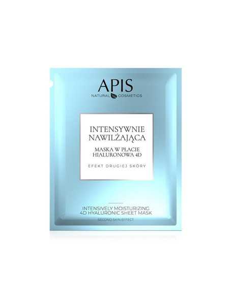 APIS Intensywnie nawilżająca maska w płacie hialuronowa 4D 20 g 