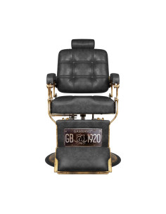 Gabbiano Boss HD Old Leather Friseurstuhl, schwarz 2