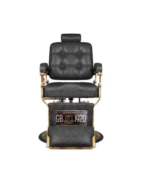 Gabbiano fotel barberski Boss HD Old Leather czarny 