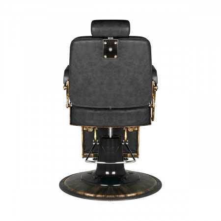 Gabbiano fotel barberski Boss HD Old Leather czarny 
