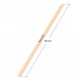 Szpatułka drewniana mała 140 x 6 x 1.4 mm - 100 sztuk  2
