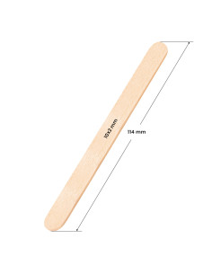 Szpatułka drewniana średnia 114 x 10 x 2 mm - 100 sztuk 2