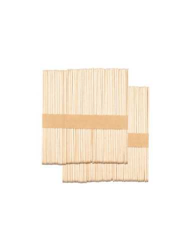 Szpatułka drewniana średnia 114 x 10 x 2 mm - 100 sztuk 