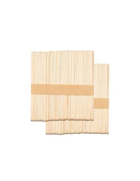 Szpatułka drewniana średnia 114 x 10 x 2 mm - 100 sztuk 