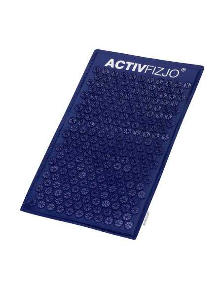 Mata do akupresury ActivFizjo premium natural granatowa z poduszką 