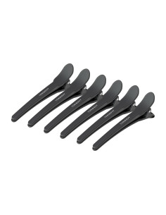 Klamry fryzjerskie do włosów E-17 10 szt. 10,5 cm czarne 