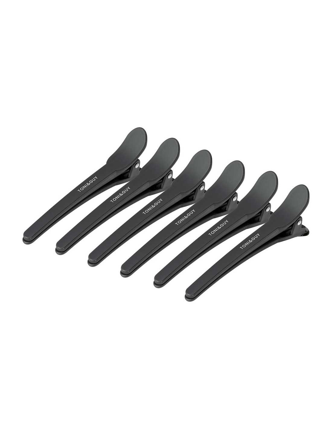 Klamry fryzjerskie do włosów E-17 10 szt. 10,5 cm czarne 