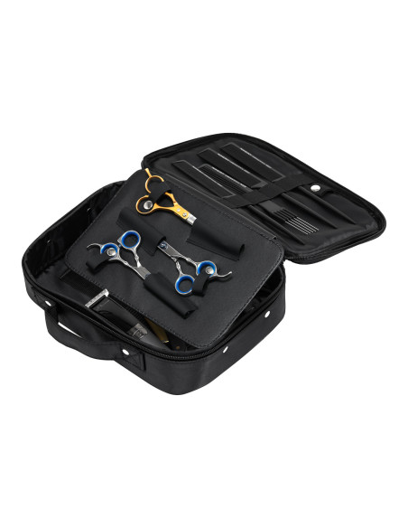 Barber's hairdressing case, black material 