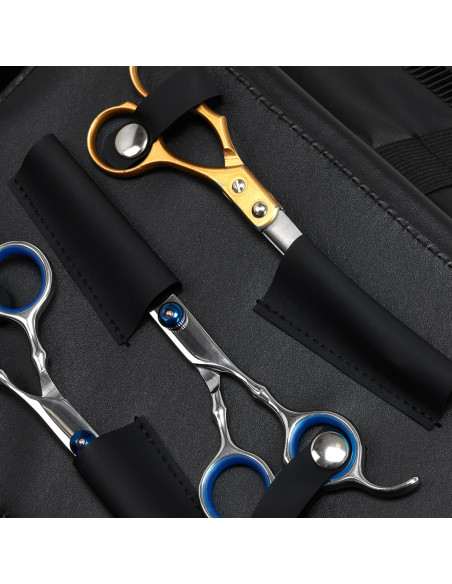 Barber's hairdressing case, black material 