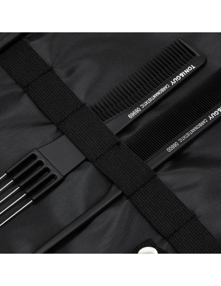 Barber's hairdressing case, black material 