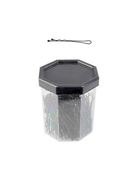 Wsuwki fryzjerskie do włosów E-62 150 szt. 4,9 cm czarne 