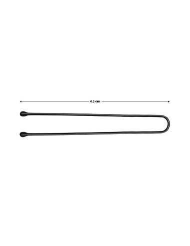 Kokówki fryzjerskie do włosów E-63 150 szt. 4,9 cm czarne 