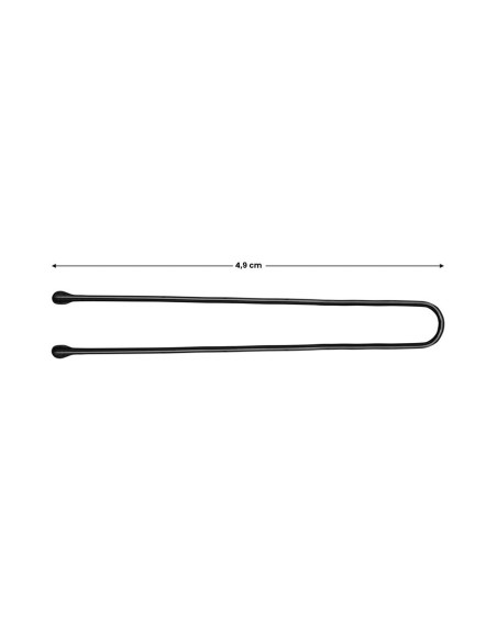 Kokówki fryzjerskie do włosów E-63 150 szt. 4,9 cm czarne 