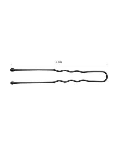 Kokówki fryzjerskie do włosów E-65 300 szt. 5 cm czarne 
