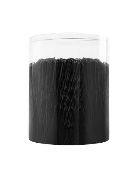 Kokówki fryzjerskie do włosów E-65 300 szt. 6 cm czarne 