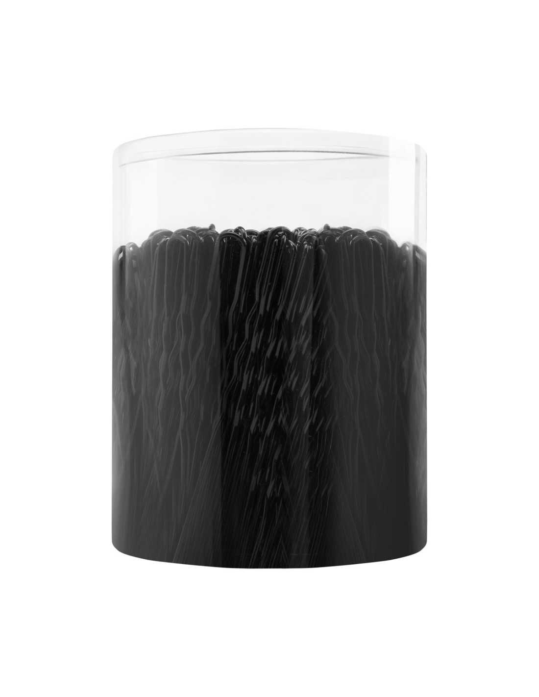 Kokówki fryzjerskie do włosów E-65 300 szt. 6 cm czarne 