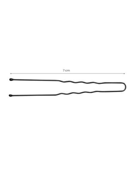 Kokówki fryzjerskie do włosów E-65 300 szt. 7 cm czarne 
