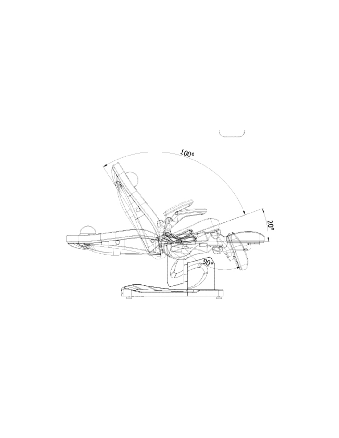 Podiatry Chairs HZ-3709A Electric Pedicure Chair 3 Motors deneb