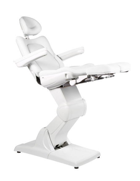 Krzesła podologiczne HZ-3870S-BL Fotel elektryczny do pedicure Sadira Biały