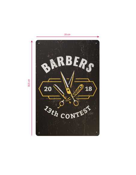 Tablica ozdobna barber B038 