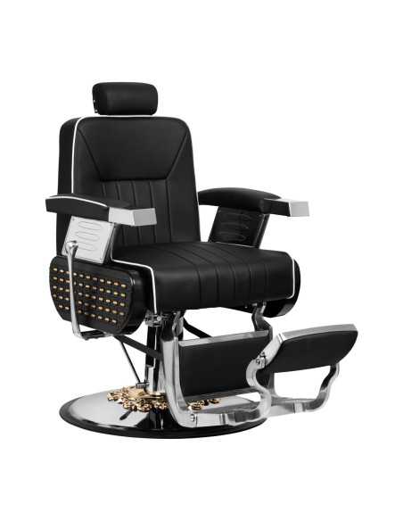 Gabbiano fotel barberski Livio czarny 