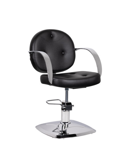 Chaise de coiffure gabbiano asti, noire {attributes}