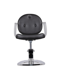 Chaise de coiffure gabbiano asti, noire {attributes} 2